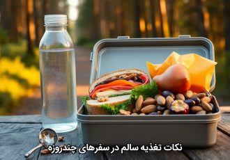 نکات تغذیه سالم در سفرهای چندروزه