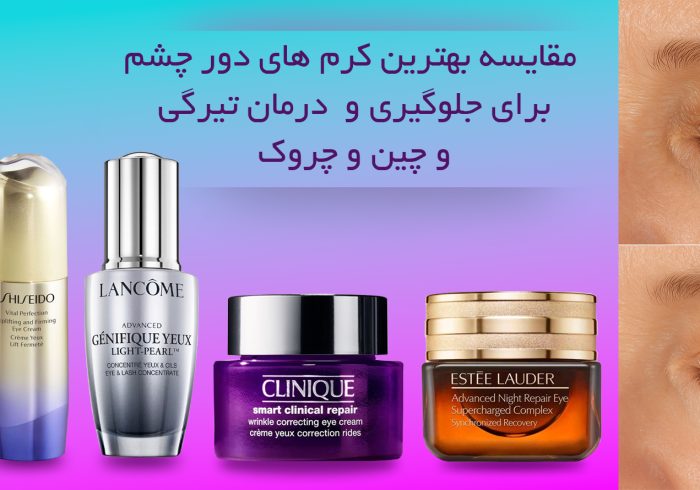 مقایسه بهترین کرم‌های دور چشم برای جلوگیری و درمان تیرگی و چروک
