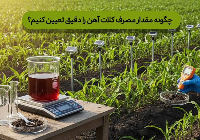 چگونه مقدار مصرف کلات آهن را دقیق تعیین کنیم؟