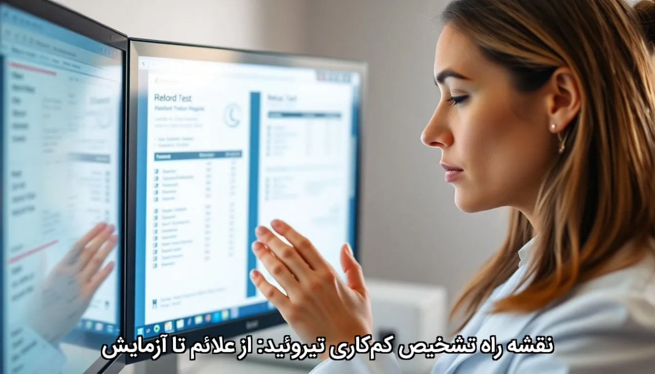 نقشه راه تشخیص کم‌کاری تیروئید: از علائم تا آزمایش