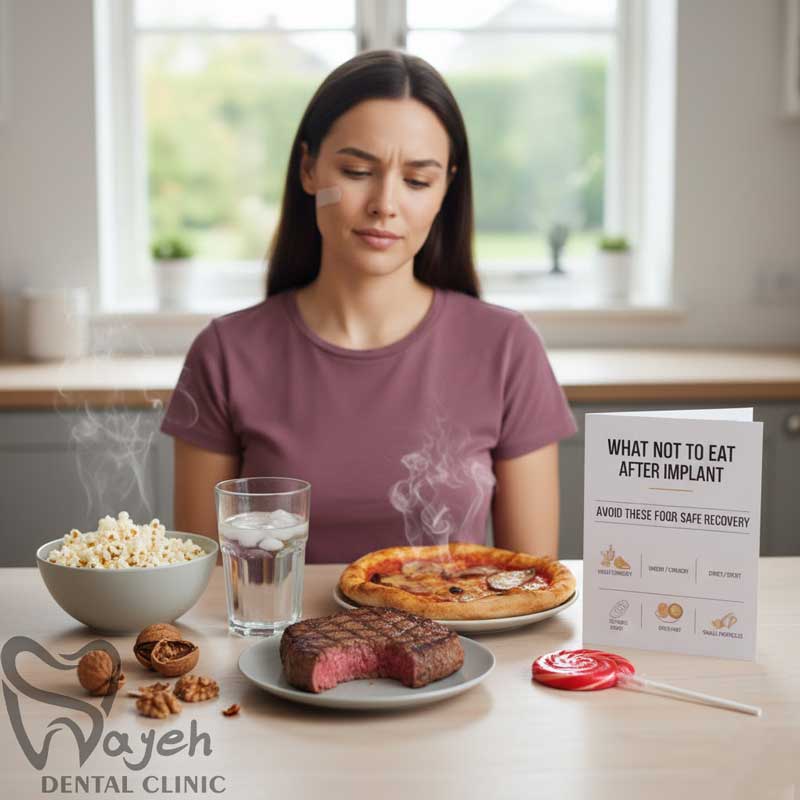 بعد از ایمپلنت دندان چه چیزهایی نباید بخوریم؟