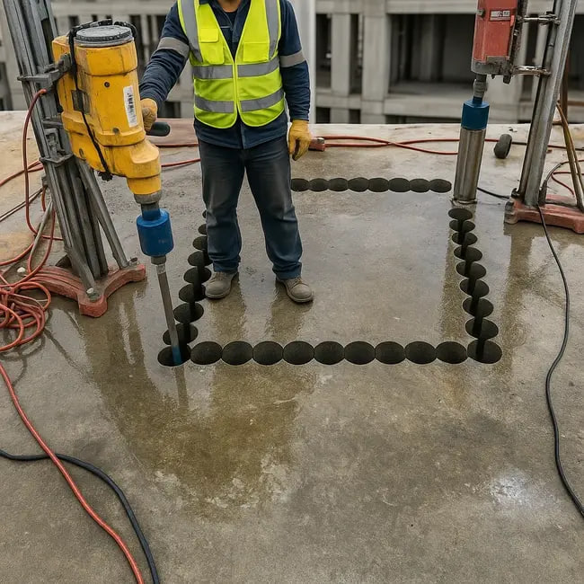 اشتباهات رایج در نصب تجهیزات روی سازه های بتنی کرگیری بتن