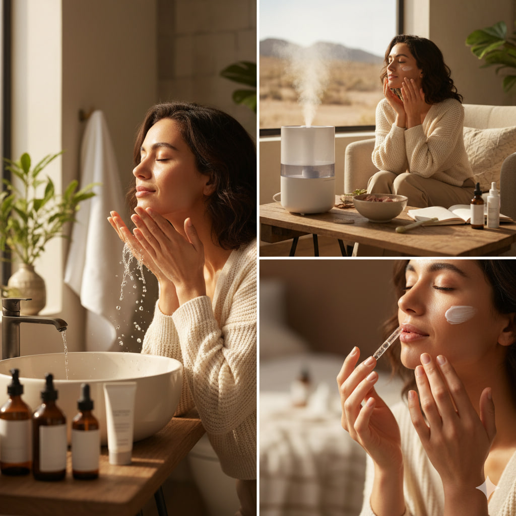 روتین پوستی در آب و هوای خشک ایران؛ راز داشتن پوست نرم و شاداب