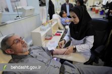 اهدای خون مشاور عالی وزیر بهداشت و معاونان وزارت بهداشت