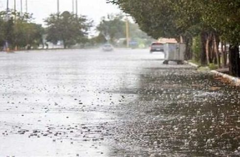 اولین باران پاییزی در شیراز