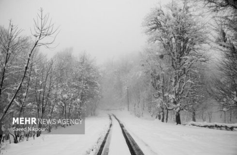 بارش سنگین برف در اشکور