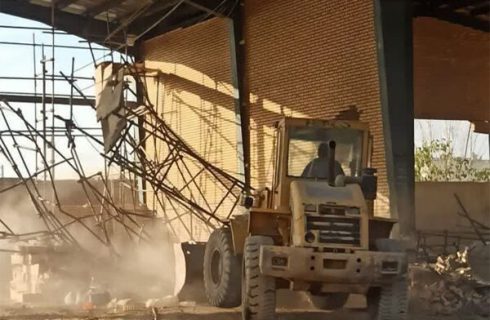 تخریب ۵ ساخت و ساز غیرمجاز در محور چیتگر – شهریار