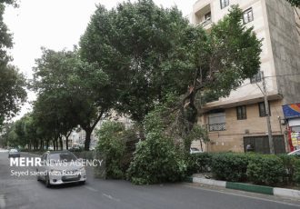 سرعت وزش باد در اردبیل به ۱۰۰ کیلومتر برساعت می‌رسد