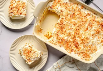 طرز تهیه دسر برفی نارگیلی فقط در یکساعت