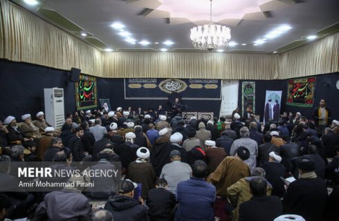 مراسم سالگرد ارتحال آیت الله هاشمی شاهرودی در قم برگزار شد