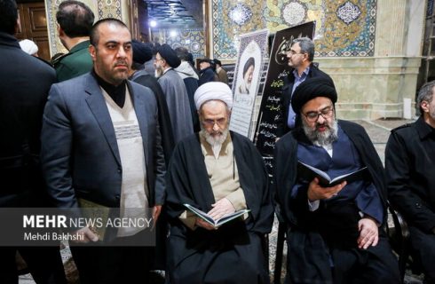 مراسم یادبود آیت‌الله شاهچراغی در قم برگزار شد