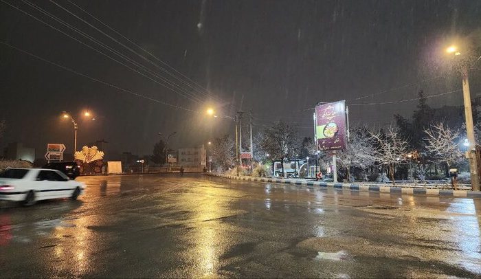 هم اکنون بارش برف در بجنورد