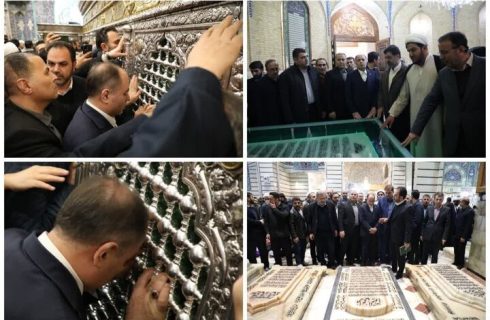 وزیر جهاد کشاورزی حرم مطهر حضرت معصومه(س) را زیارت کرد وزیر جهاد کشاورزی حرم مطهر حضرت معصومه(س) را زیارت کرد
