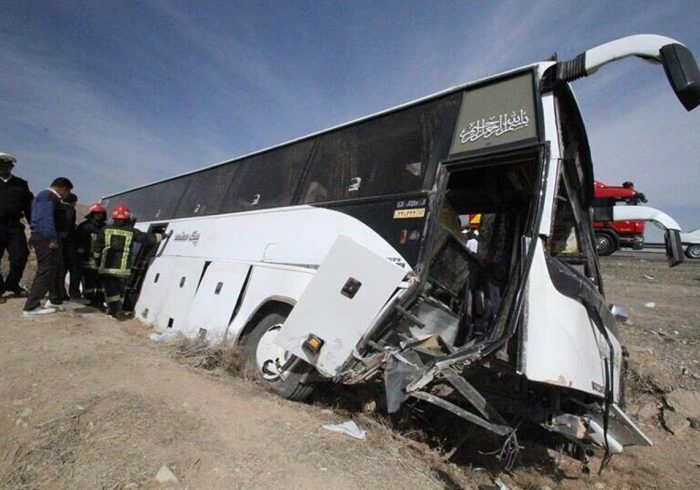 جزئیات حادثه مرگبار واژگونی یک دستگاه اتوبوس در جاده هراز