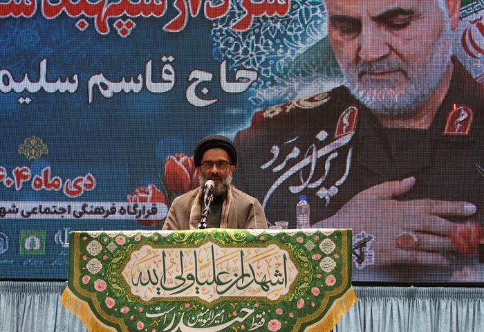 طاهری: امروز کشور به مکتب حاج قاسم برای مقابله با دشمن نیاز دارد