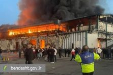 گزارشی از مدیریت سریع بحران سلامت در آمل پس از آتش‌سوزی گسترده کارخانه کاله