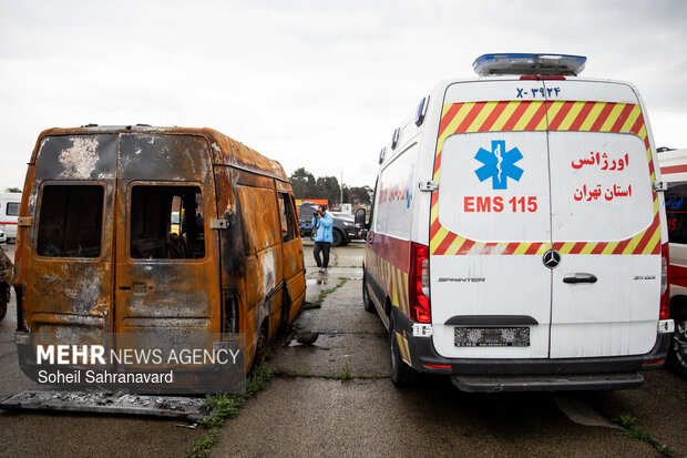 آمبولانس‌های خط مقدم؛ ۴۶ وسیله نجات‌بخش در آتش سوخت