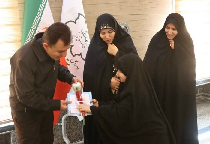 تجلیل از فرزندان دختر شهدای جنگ رمضان در تبریز