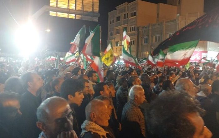 تجمع مردم در برازجان