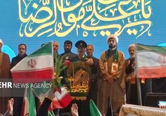 حضور خادمان حرم امام رضا(ع) در جمع مردم شهرستان بجنورد