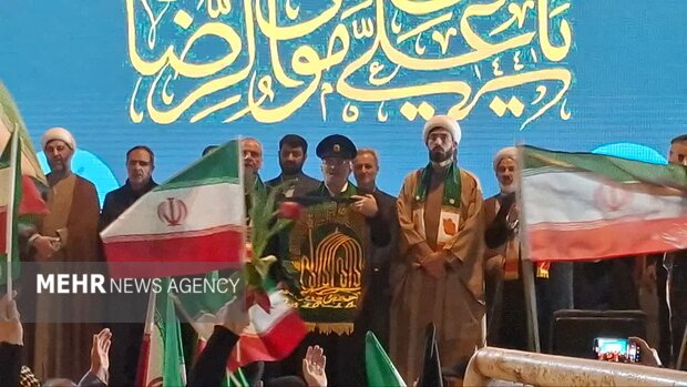 حضور خادمان حرم امام رضا(ع) در جمع مردم شهرستان بجنورد