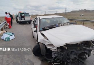 یک فوتی و ۳ مصدوم در تصادف زنجیره‌ای ‌محور مواصلاتی ایلام_مهران