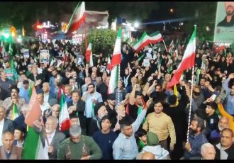 بیعت دوباره خرم‌آبادی‌ها با رهبر انقلاب در اجتماع شبانه
