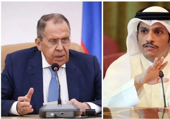 تماس تلفنی وزیر خارجه قطر با لاوروف درمورد وضعیت تنگه هرمز