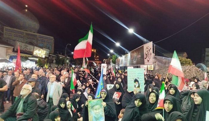 حضور حماسی مردم آستانه اشرفیه در هشتادمین قرار شبانه