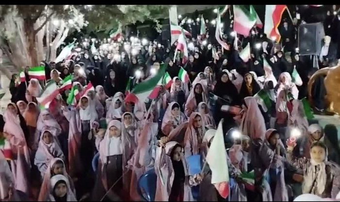 حماسه پرشور کودکان کوهبنانی در شب هفتاد و سوم مقاومت ملی