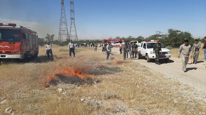 رزمایش «صفر لحظه» در دهلران برگزار شد