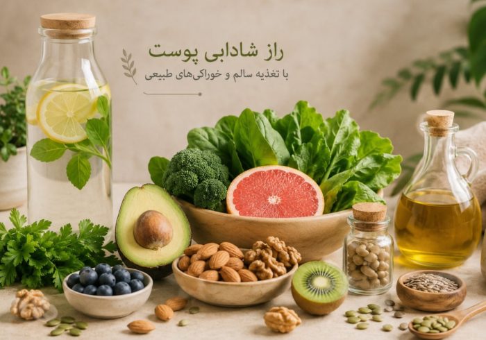 راز شادابی پوست با تغذیه سالم و خوراکی‌های طبیعی