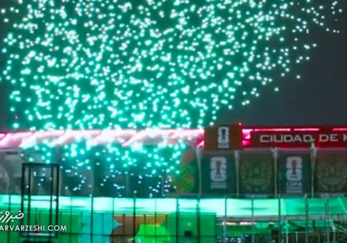 تمرین افتتاحیه جام جهانی با صدها پهپاد نورانی + عکس