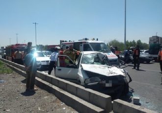 جزئیات تصادف مرگبار تانکر بنزین با پژو ۴۰۵ در آزادراه نطنز–اصفهان