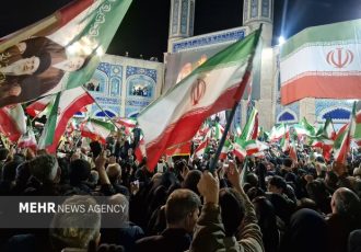 سربازان وطن در خیابان‌های همدان برای عزت ایران