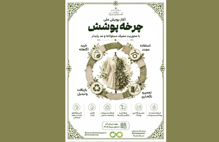 آغاز پویش ملی «چرخه پوشش» با محوریت مصرف مسئولانه و مد پایدار