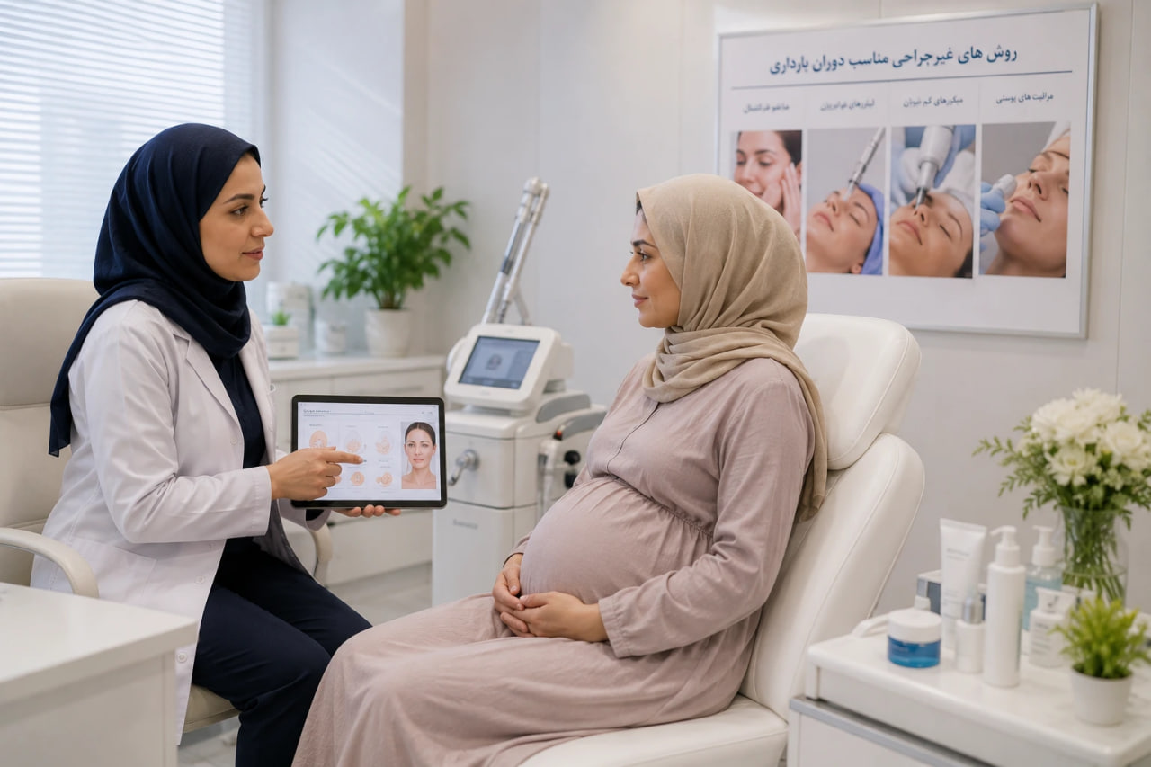 لیزر و سایر روش های غیرجراحی در دوران بارداری چطور؟