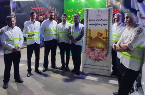 بازدید رئیس هیئت‌مدیره نظام پرستاری ارومیه از روند خدمت‌رسانی به زائران اربعین در موکب شهدای سلامت مرز تمرچین