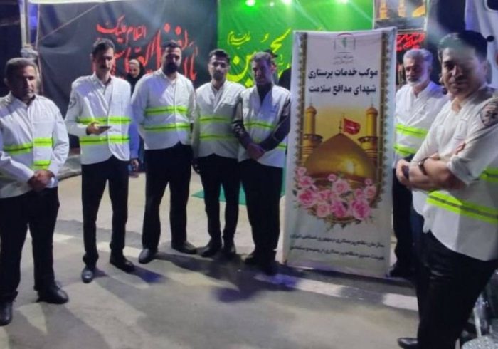 بازدید رئیس هیئت‌مدیره نظام پرستاری ارومیه از روند خدمت‌رسانی به زائران اربعین در موکب شهدای سلامت مرز تمرچین